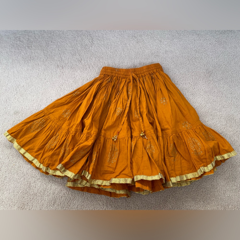 Girls Hand-blocked Cotton Skirt 2T